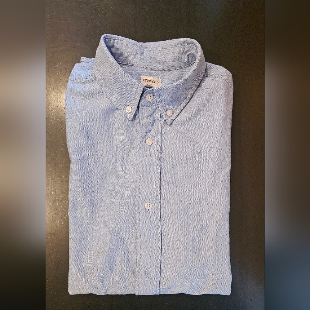 JCrew crewcuts size 16 blue oxford button-down shirts, qty 9.